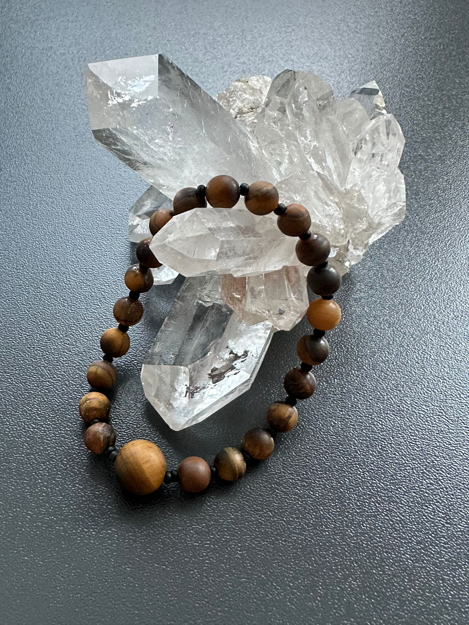 Armband Tigerauge matt