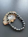 Armband Schneeflockenobsidian