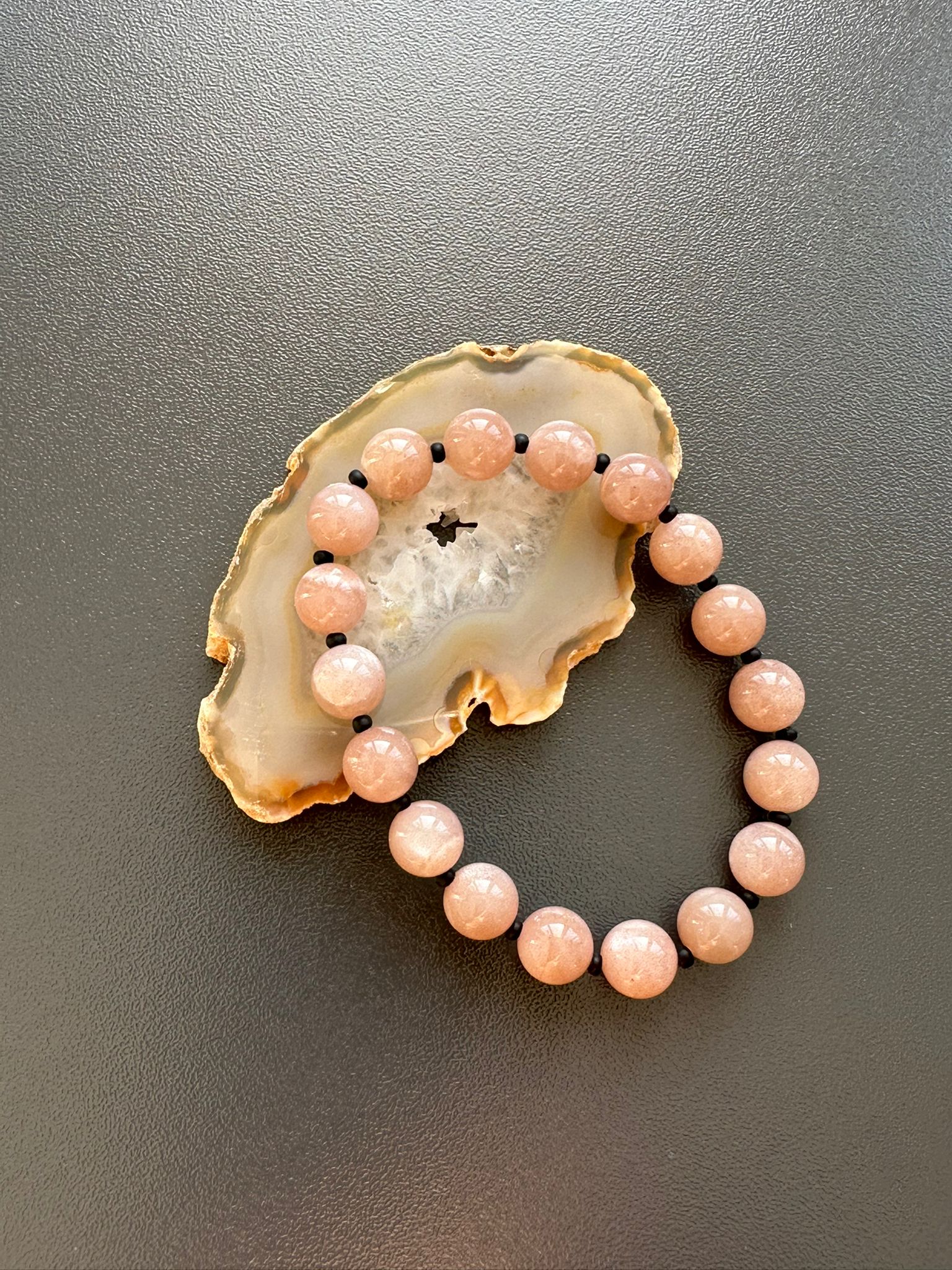 Armband Mondstein rosa